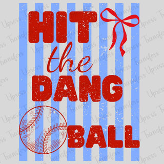 Blue And Red Bow Baseball