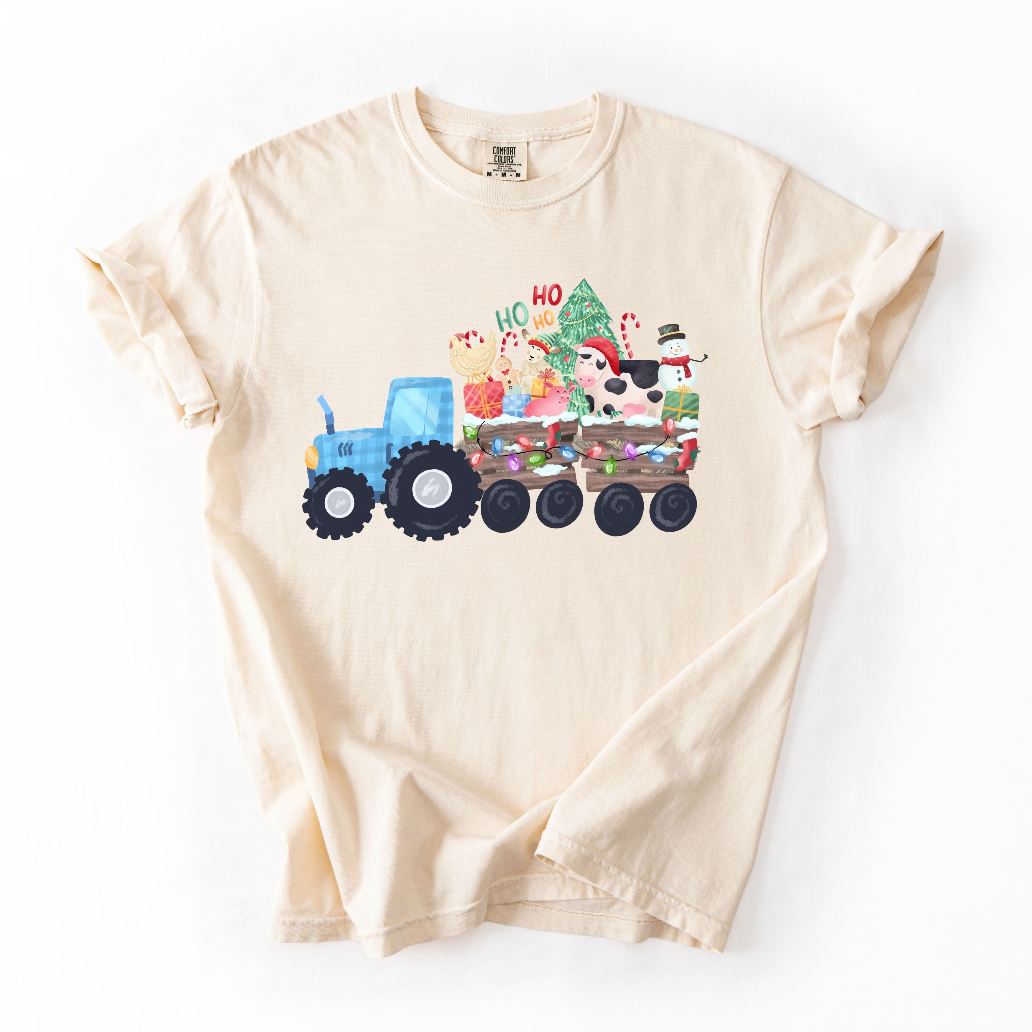 Blue Christmas Tractor