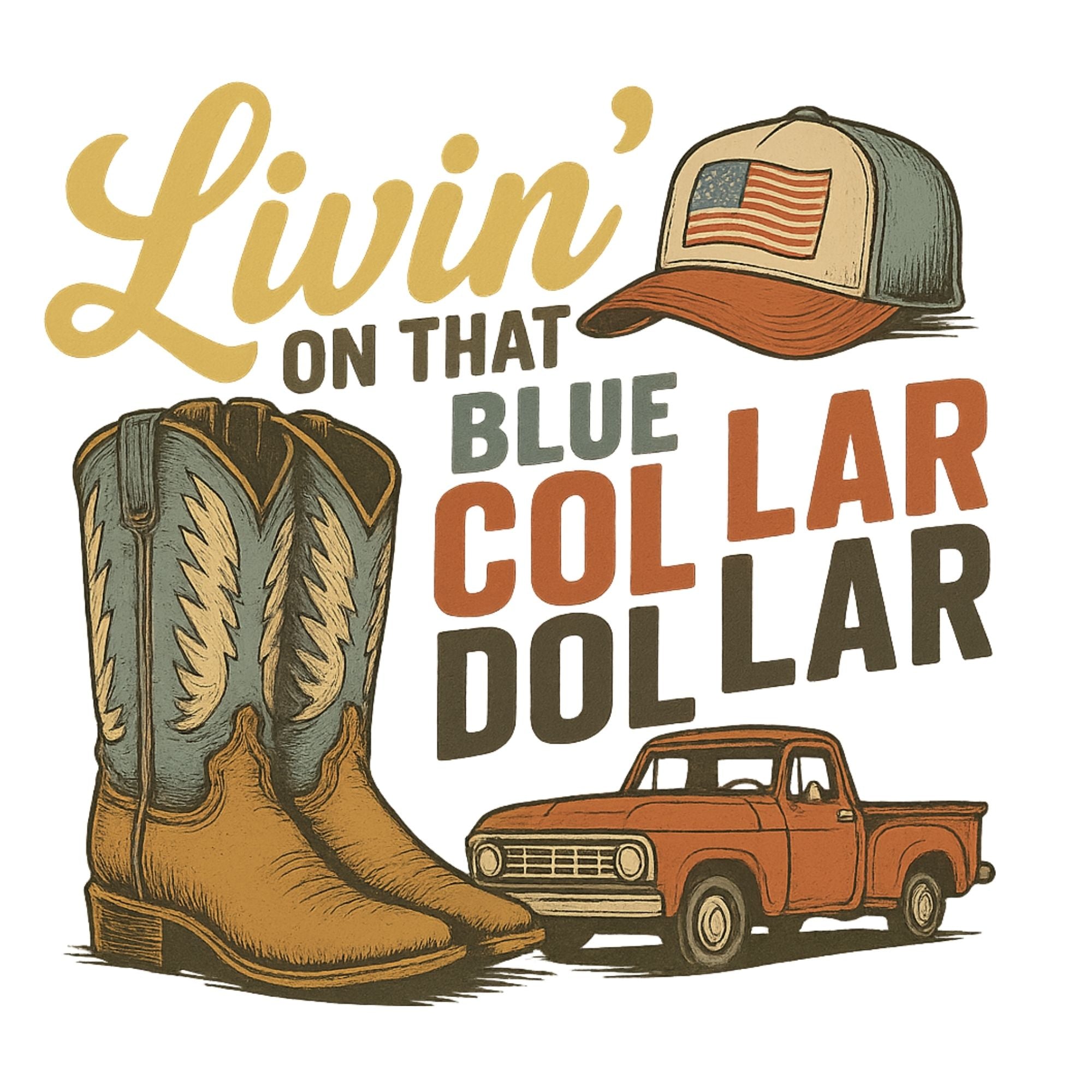 Blue Collar Dollar Rustic