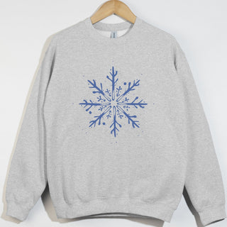 Blue Distressed Snowflake