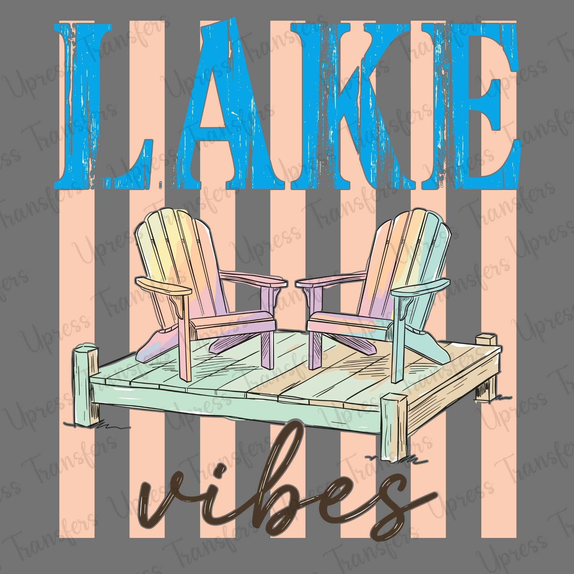 Blue Faded Lake Vibes