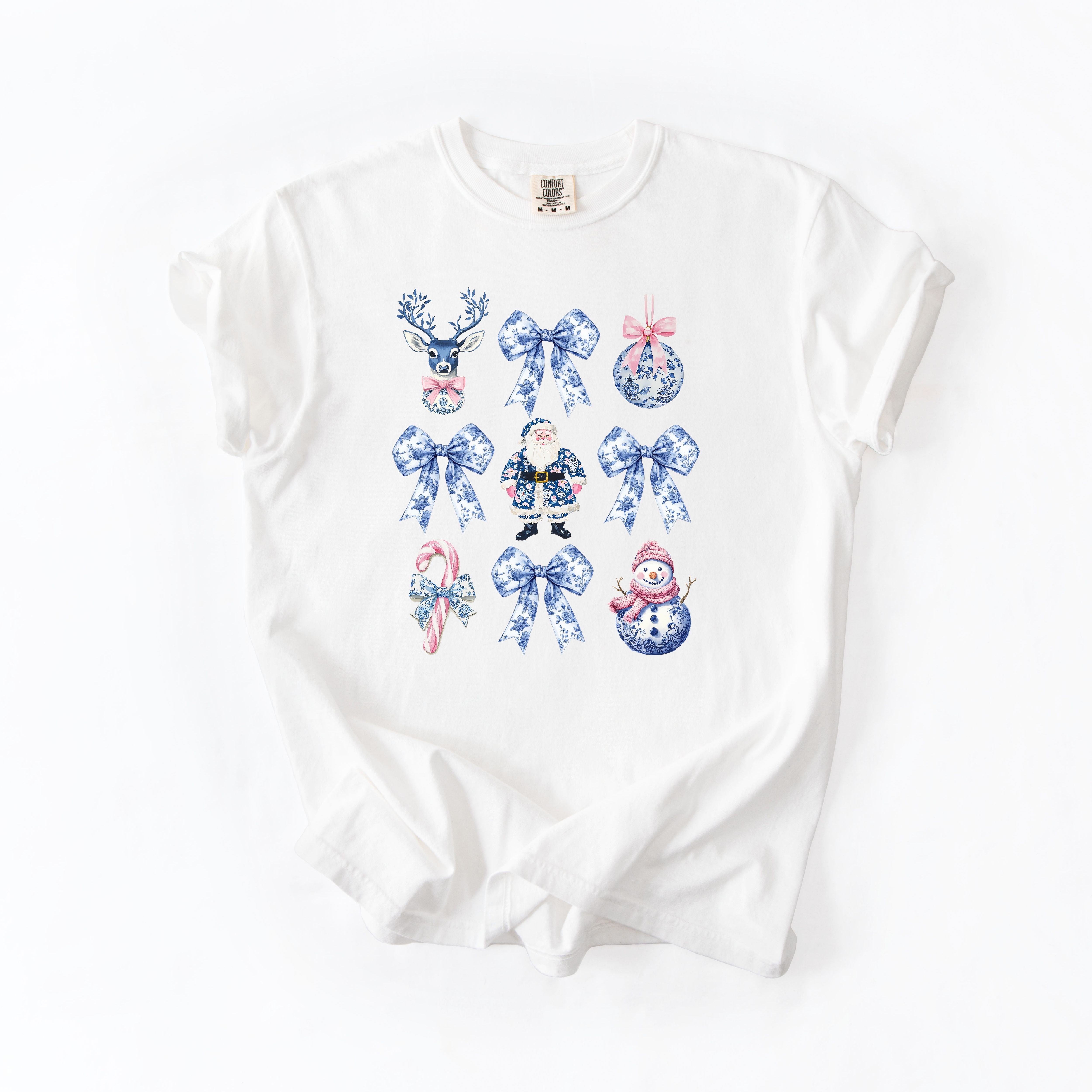 Blue Floral Christmas