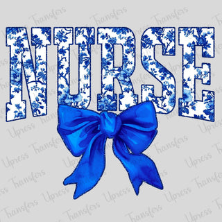 Blue Floral Nurse