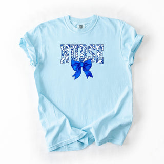 Blue Floral Nurse