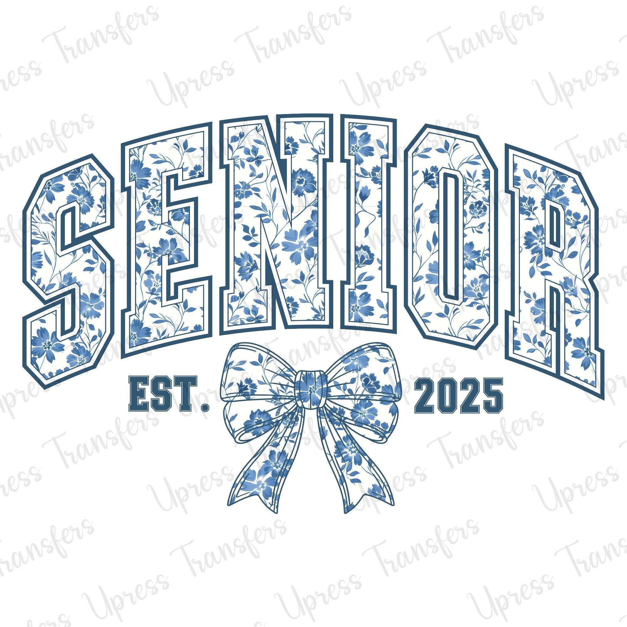 Blue Floral Senior 2025