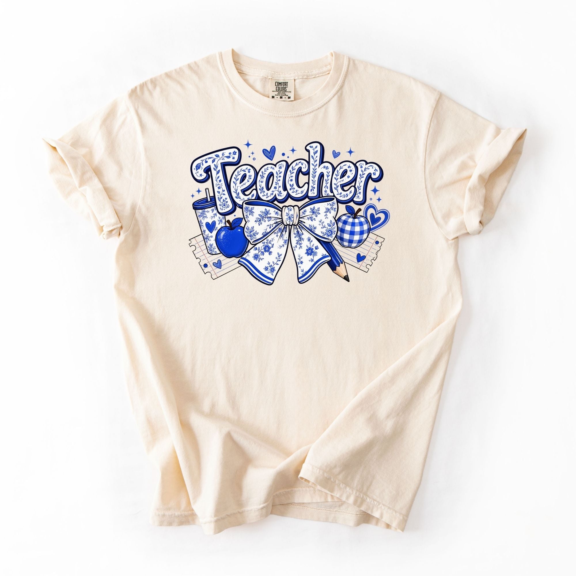 Blue Floral Teacher