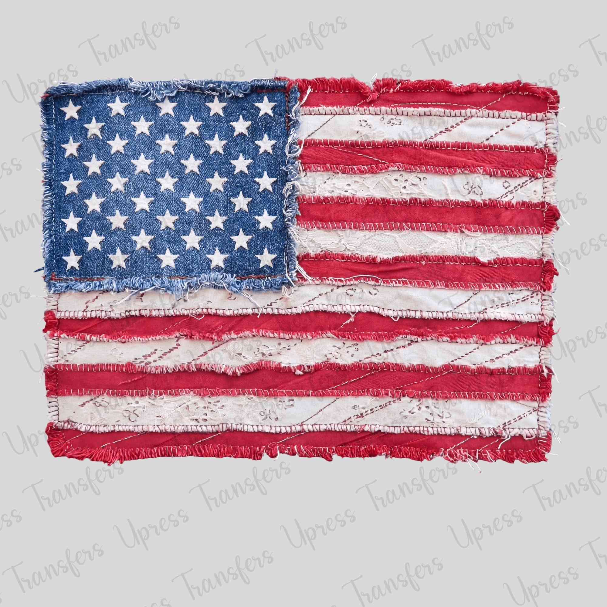 Blue Jean American Flag