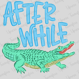 Blue Letters After While Croc