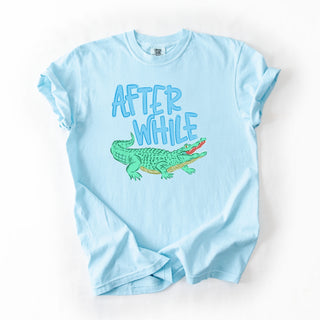 Blue Letters After While Croc
