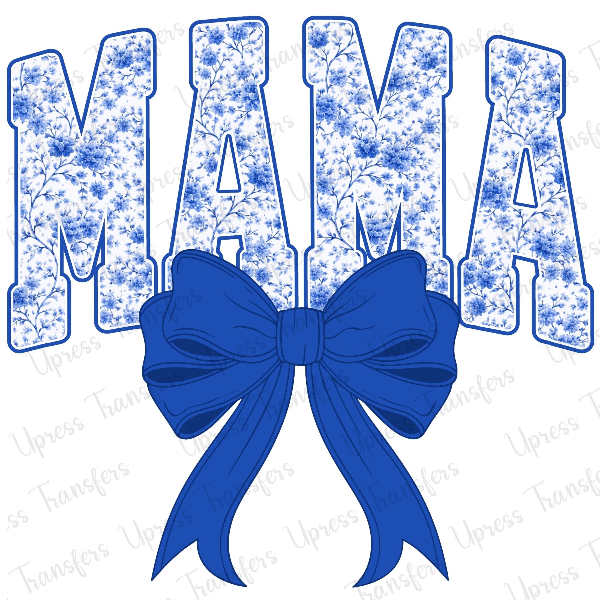 Blue Mama With Bow