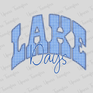 Blue Plaid Lake Days