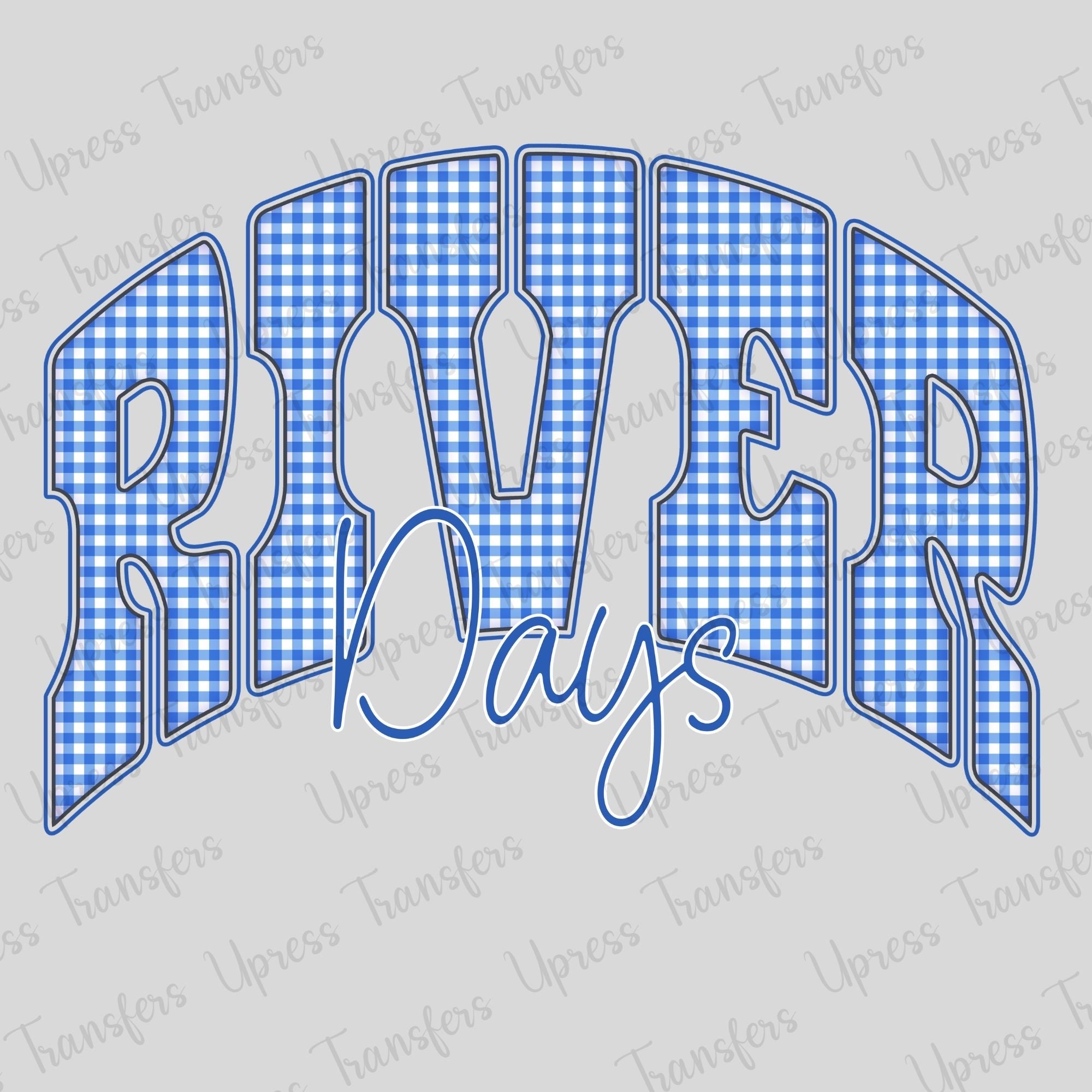 Blue Plaid River Days