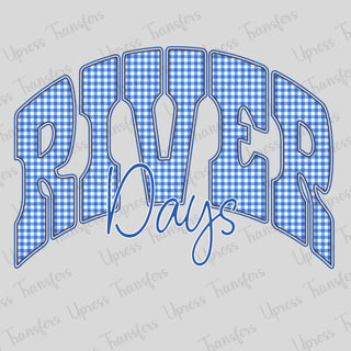 Blue Plaid River Days