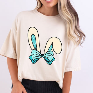 Blue Polka Dot Bunny Ears