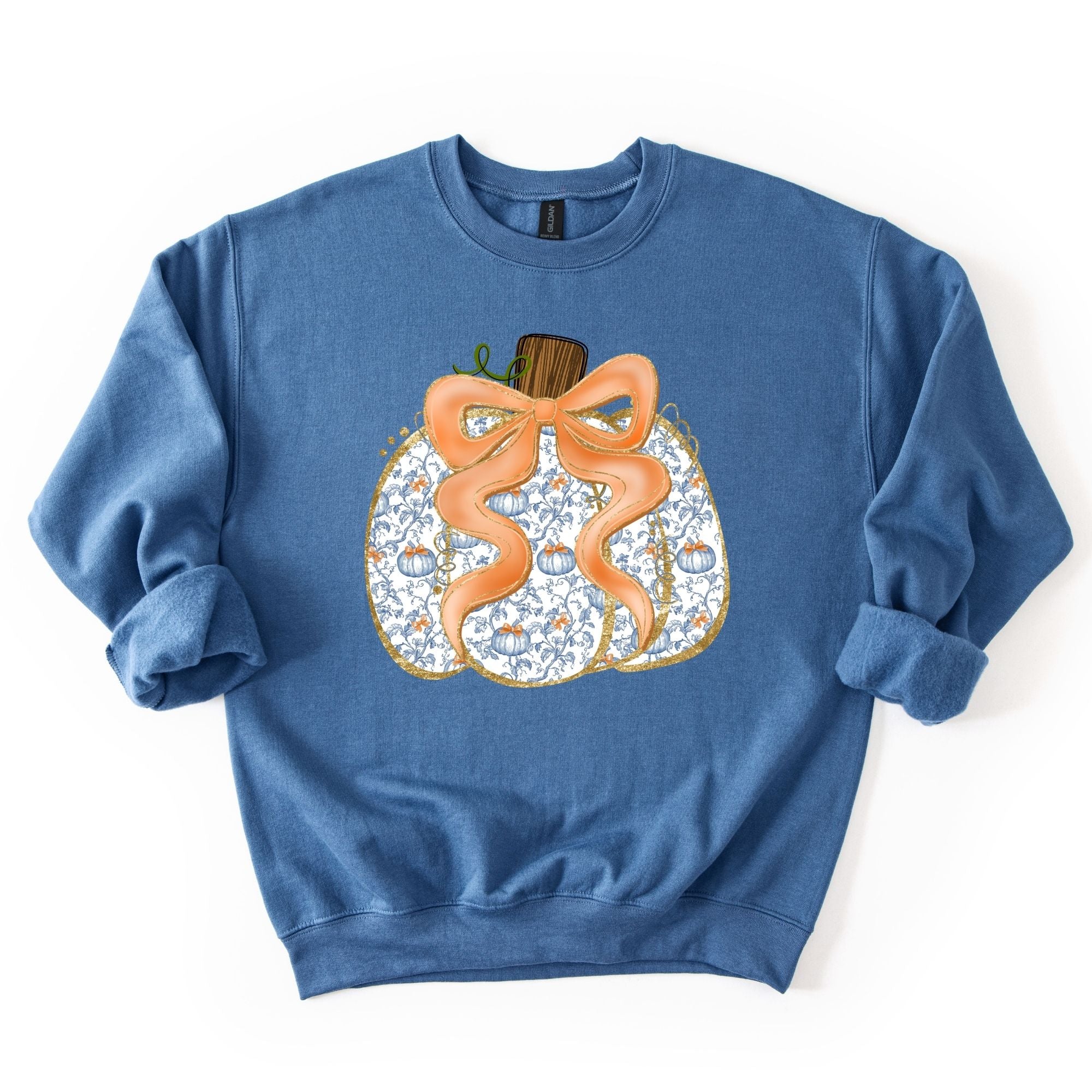 Blue Pumpkin Patterned Pumpkin