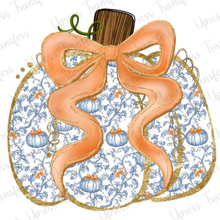 Blue Pumpkin Patterned Pumpkin