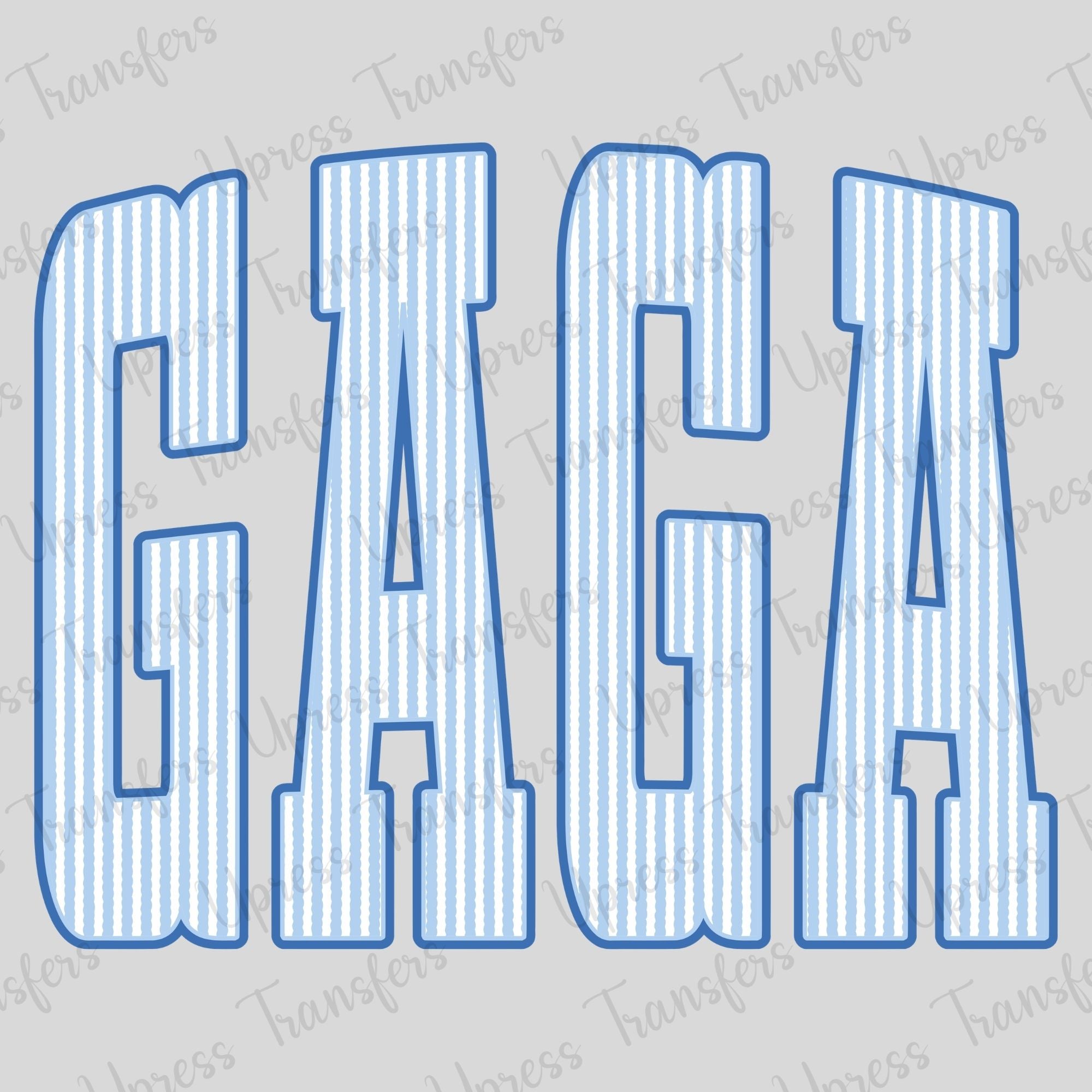 Blue Seersucker Gaga Tall