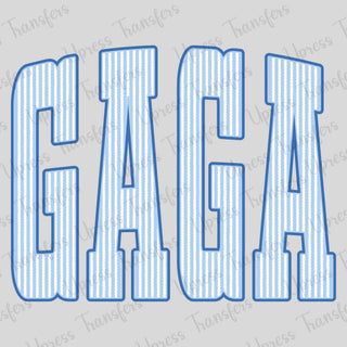 Blue Seersucker Gaga Tall