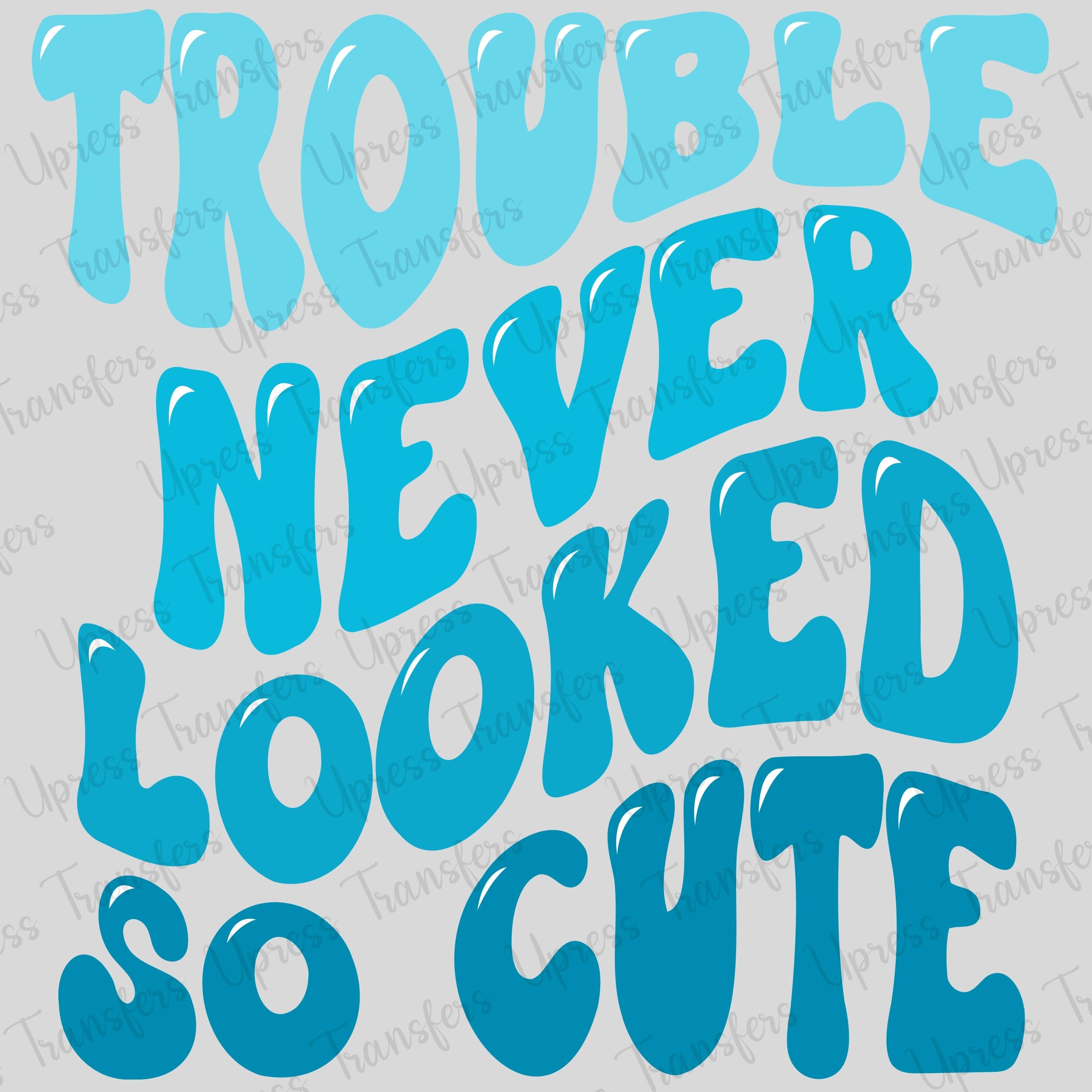 Blue Shades Trouble Never Looked