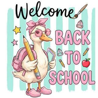 Blue Stripped Back To School