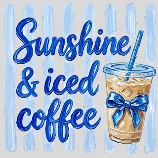 Blue Strips Sunshine and Coffee