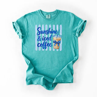 Blue Strips Sunshine and Coffee
