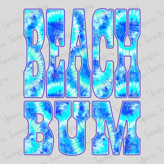 Blue Tye Dye Beach Bum