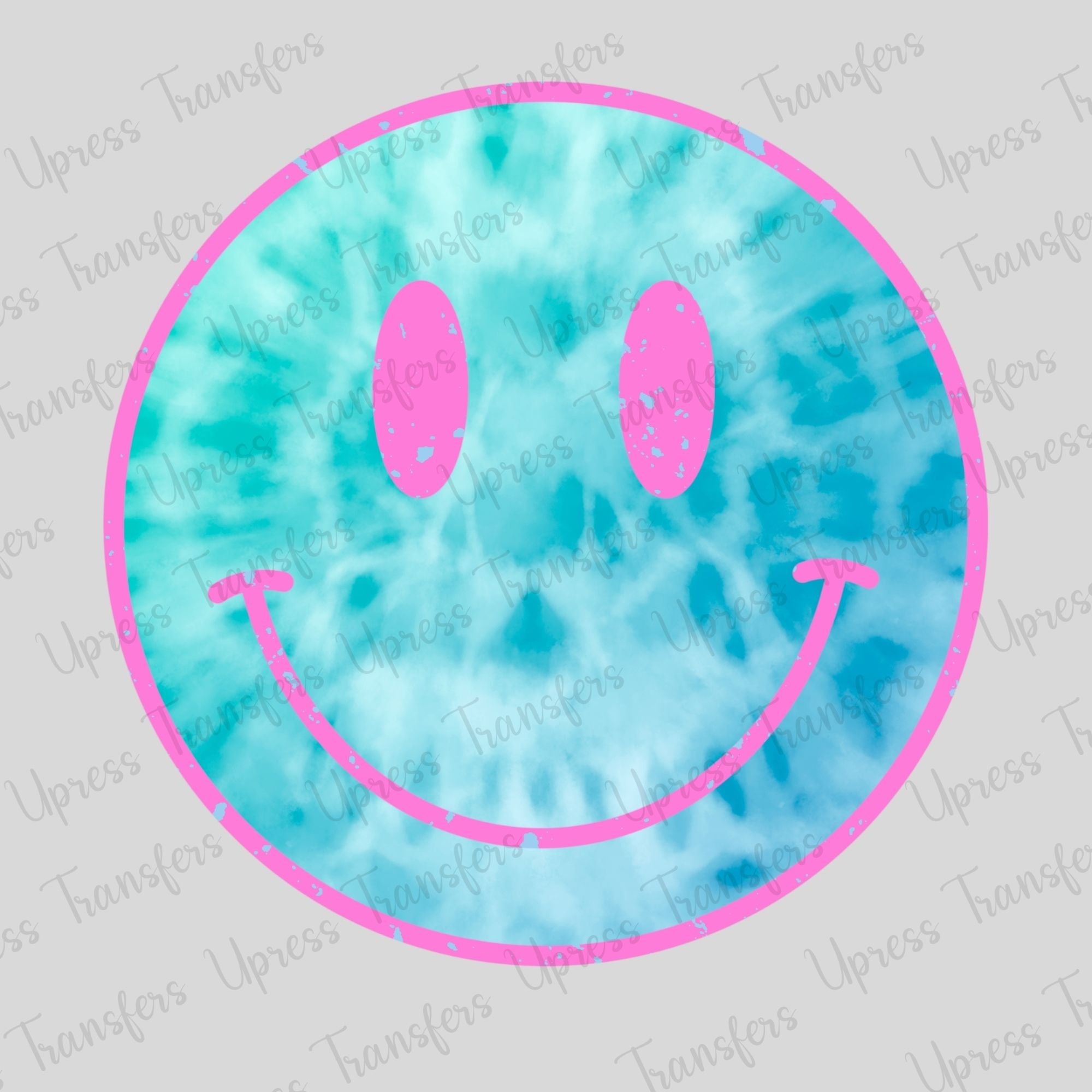 Blue Tye Dye Smiley