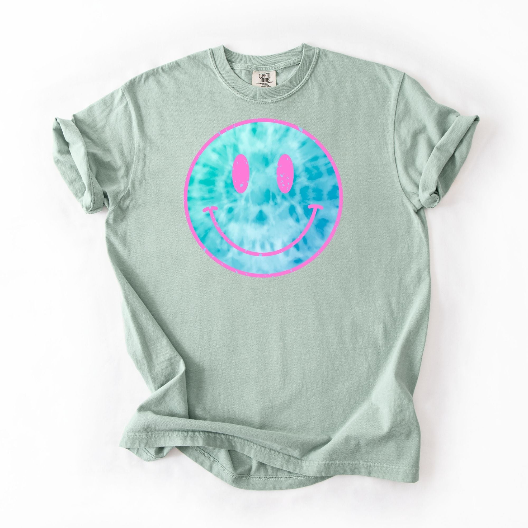 Blue Tye Dye Smiley