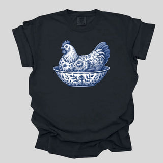 Blue Vintage Hen