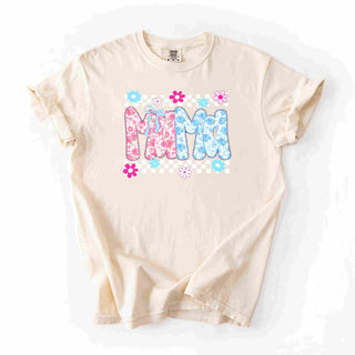 Blue and Pink Floral Mama