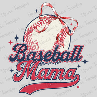Blue and Red Baseball Mama