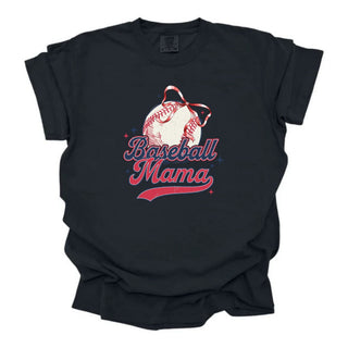 Blue and Red Baseball Mama