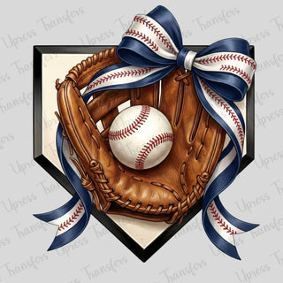 Blue and White contour glove