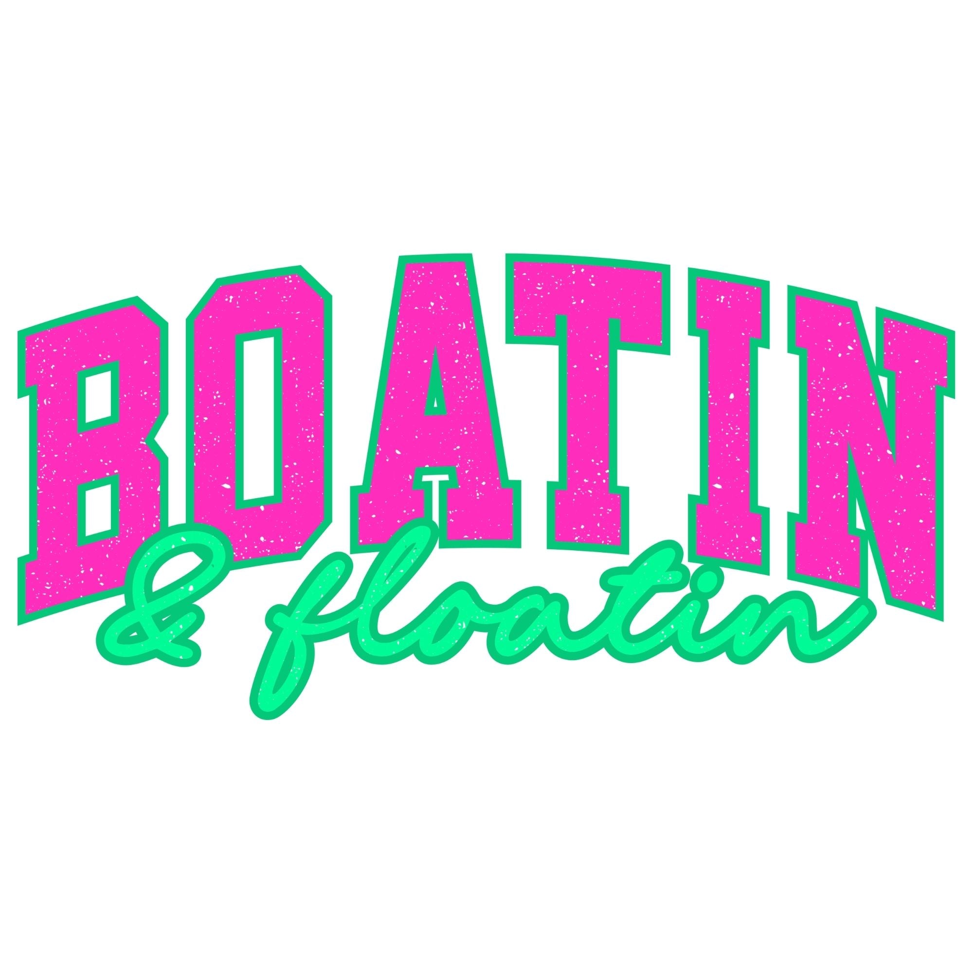 Boatin And Floatin Pink And Green