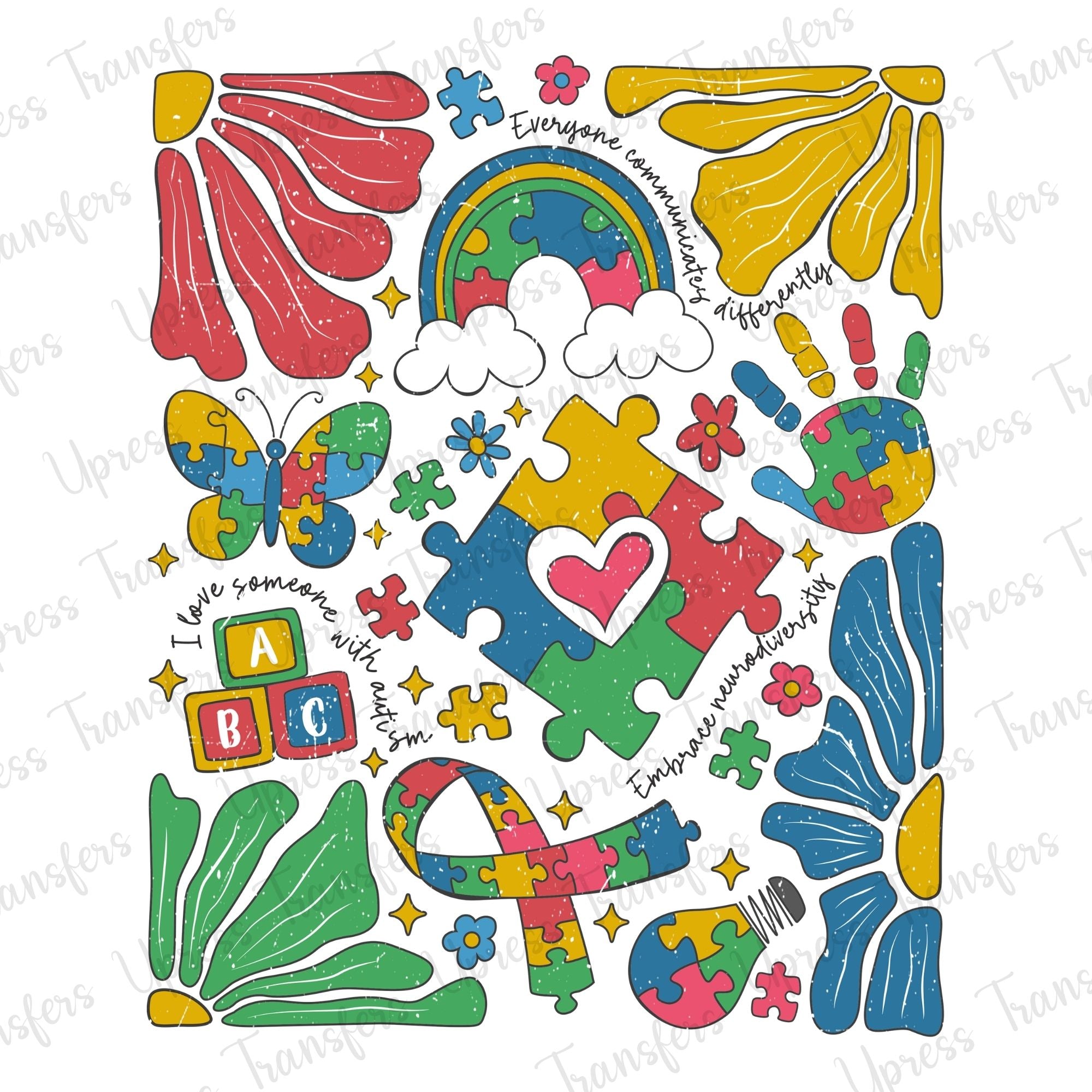 Boho Colorful Autism
