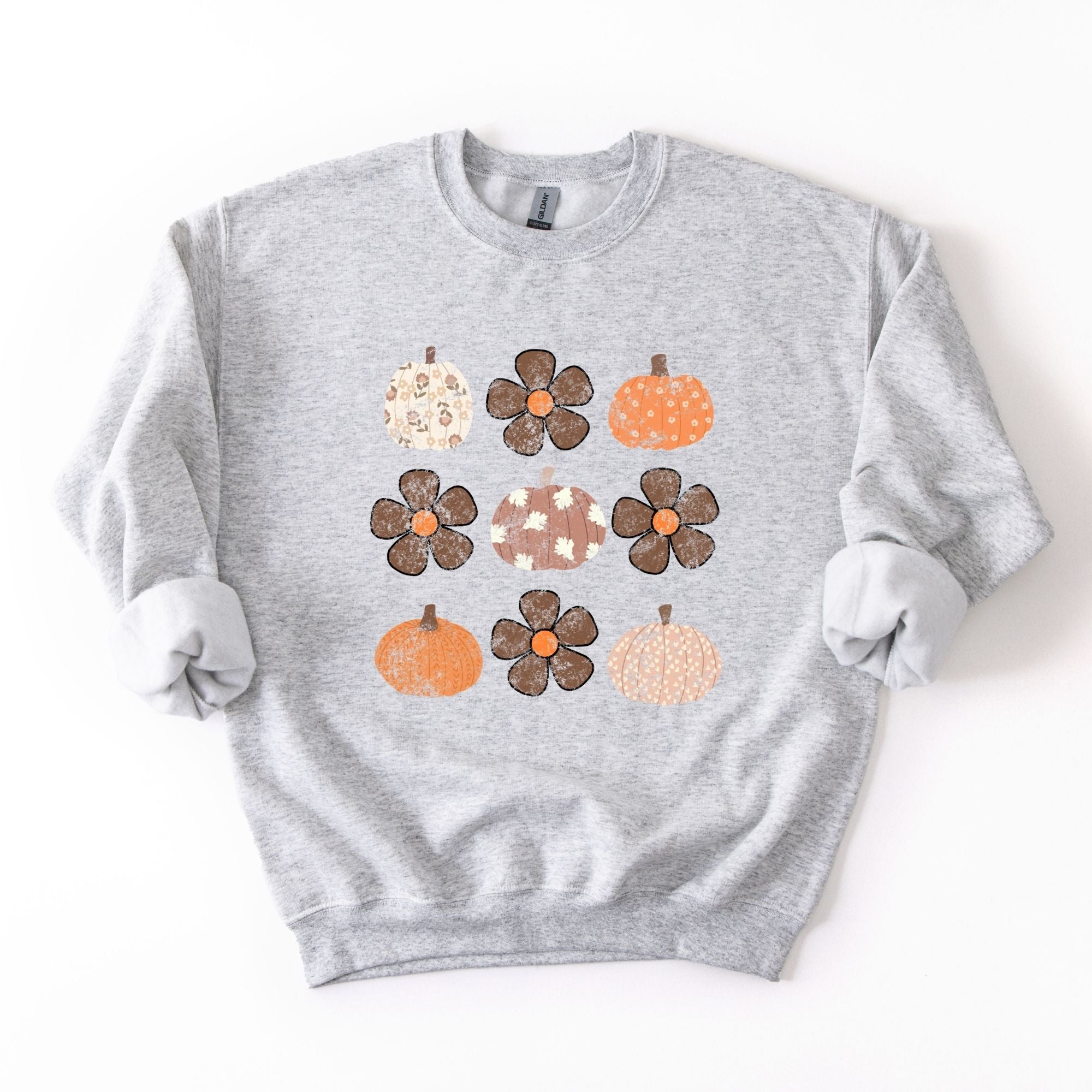 Boho Floral Pumpkin Collage