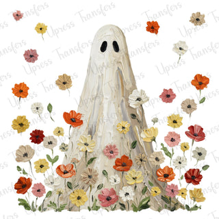 Boho Flowers Painted Ghost
