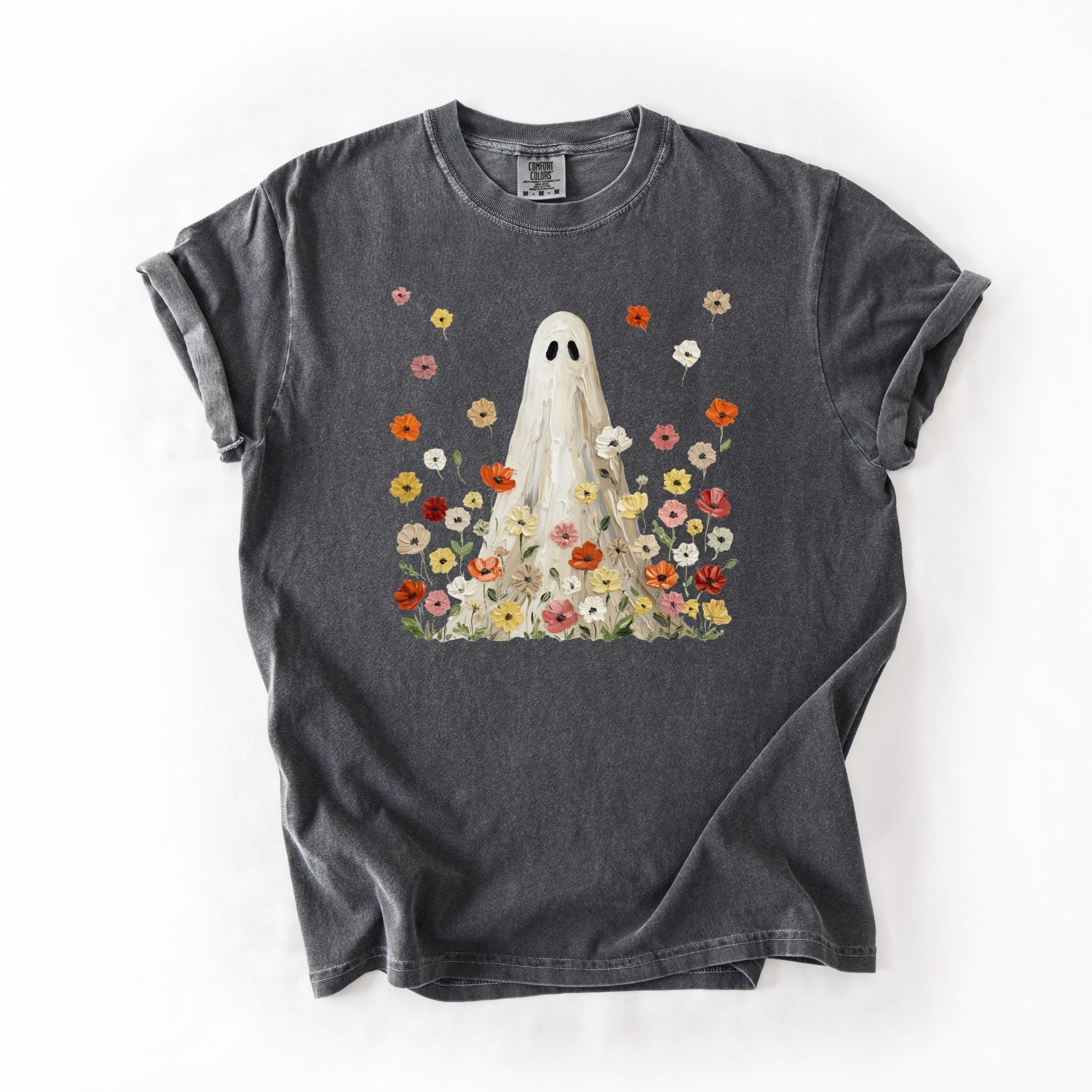 Boho Flowers Painted Ghost