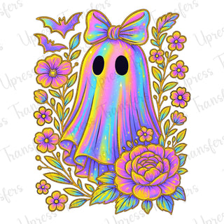 Boho Iridescent Gold Glitter Ghosts