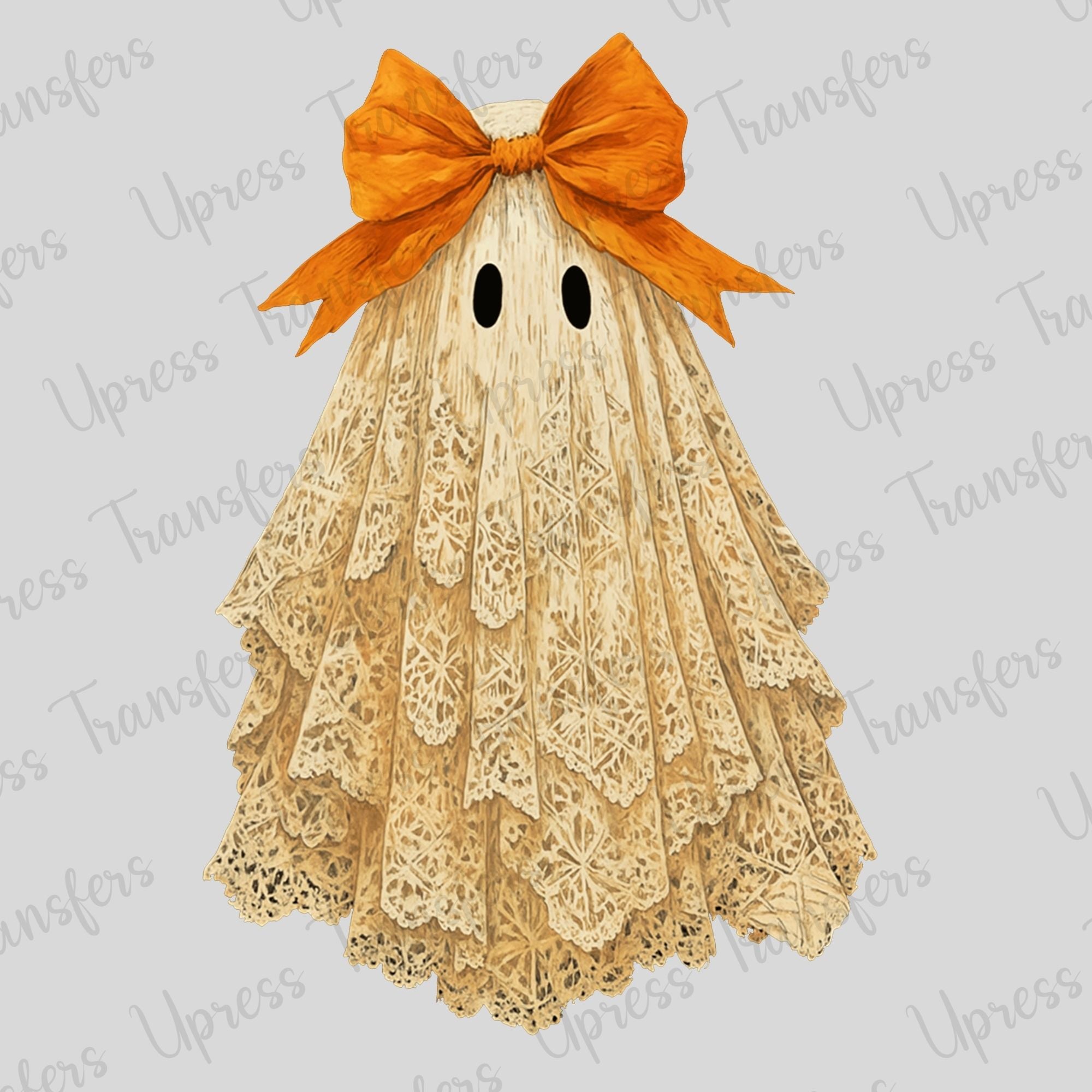 Boho Lacey Ghost with Bow