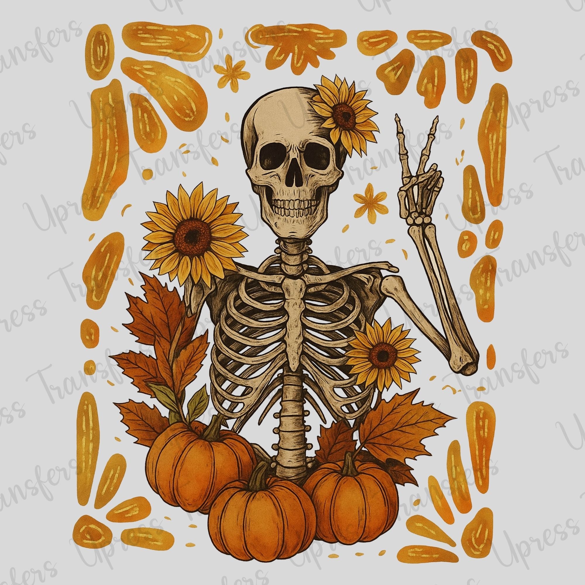 Boho Sunflower Skelly