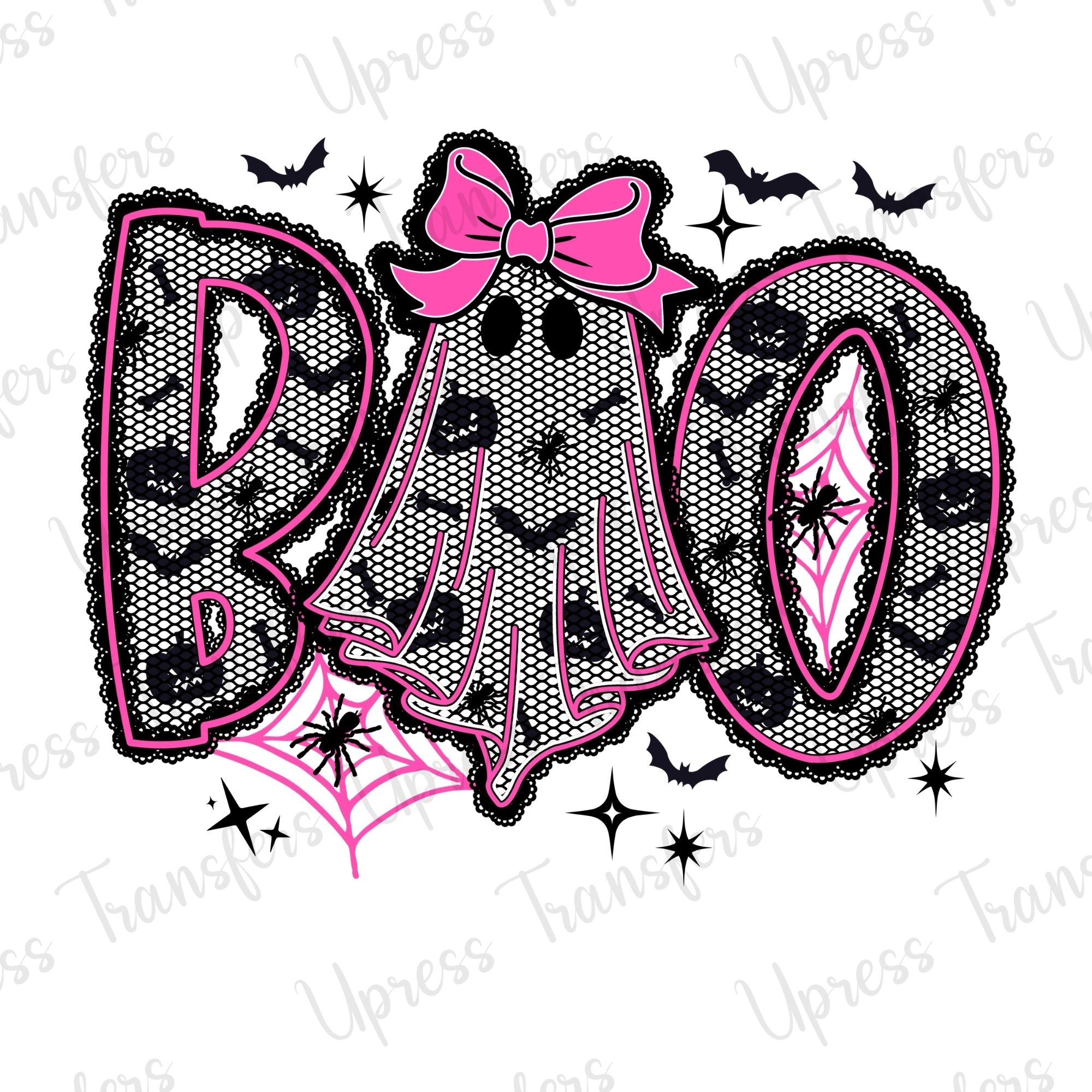 Boo Black Lace Pink