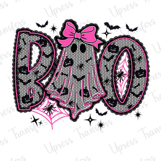 Boo Black Lace Pink