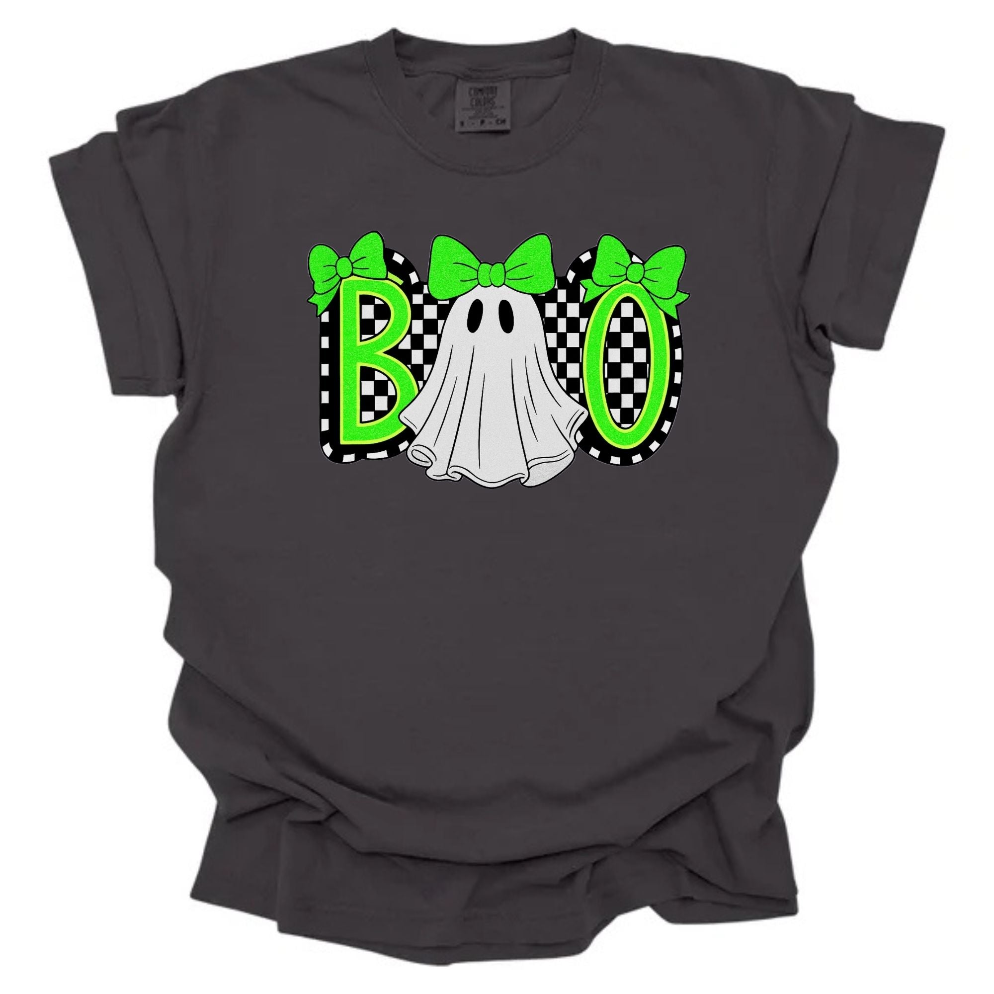Boo Checkered Neon Green