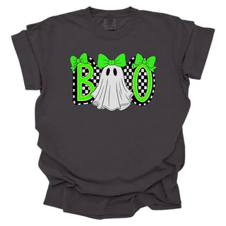 Boo Checkered Neon Green