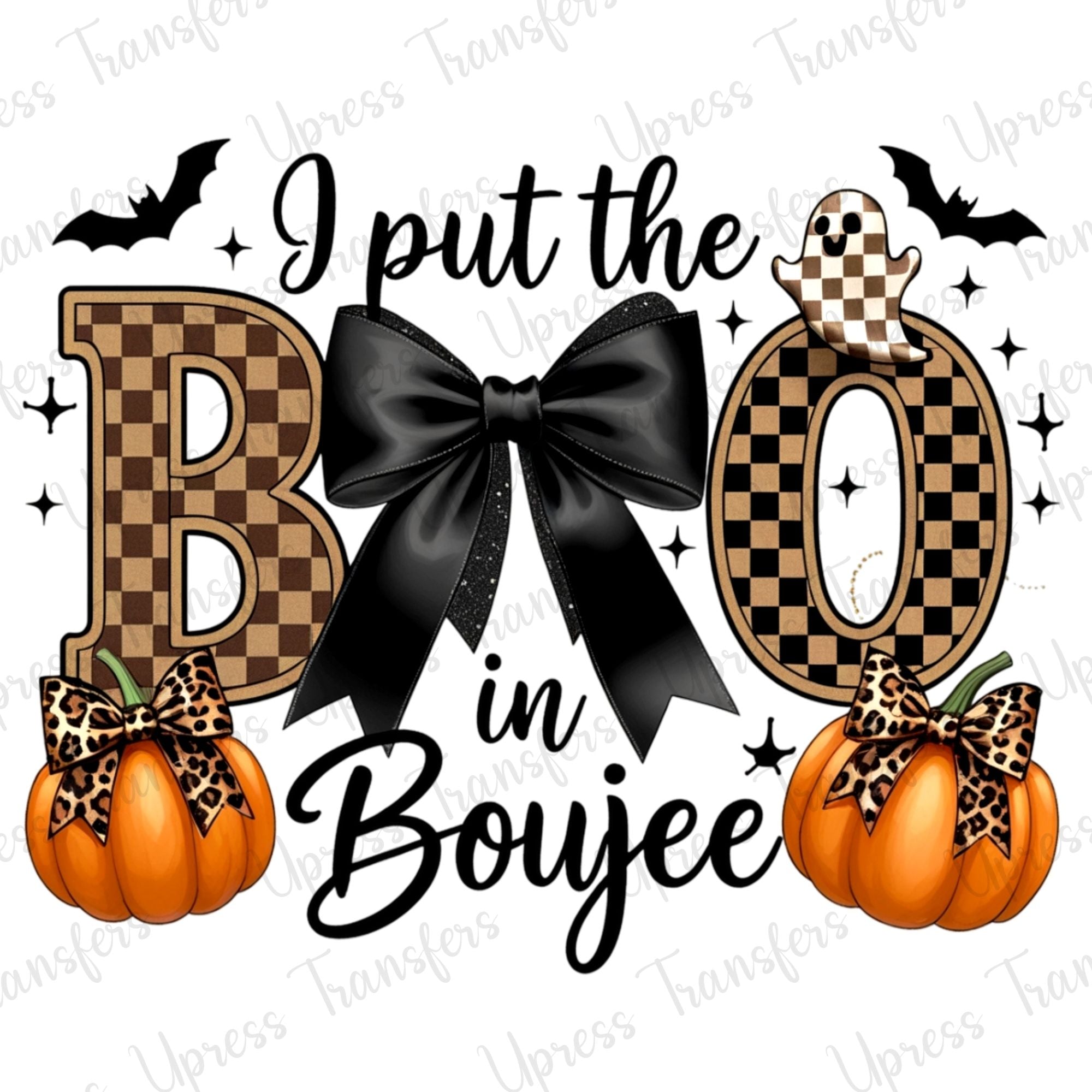 Boo In Boujee Black Bow