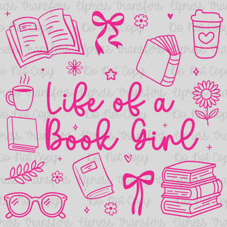Book Girl Pink