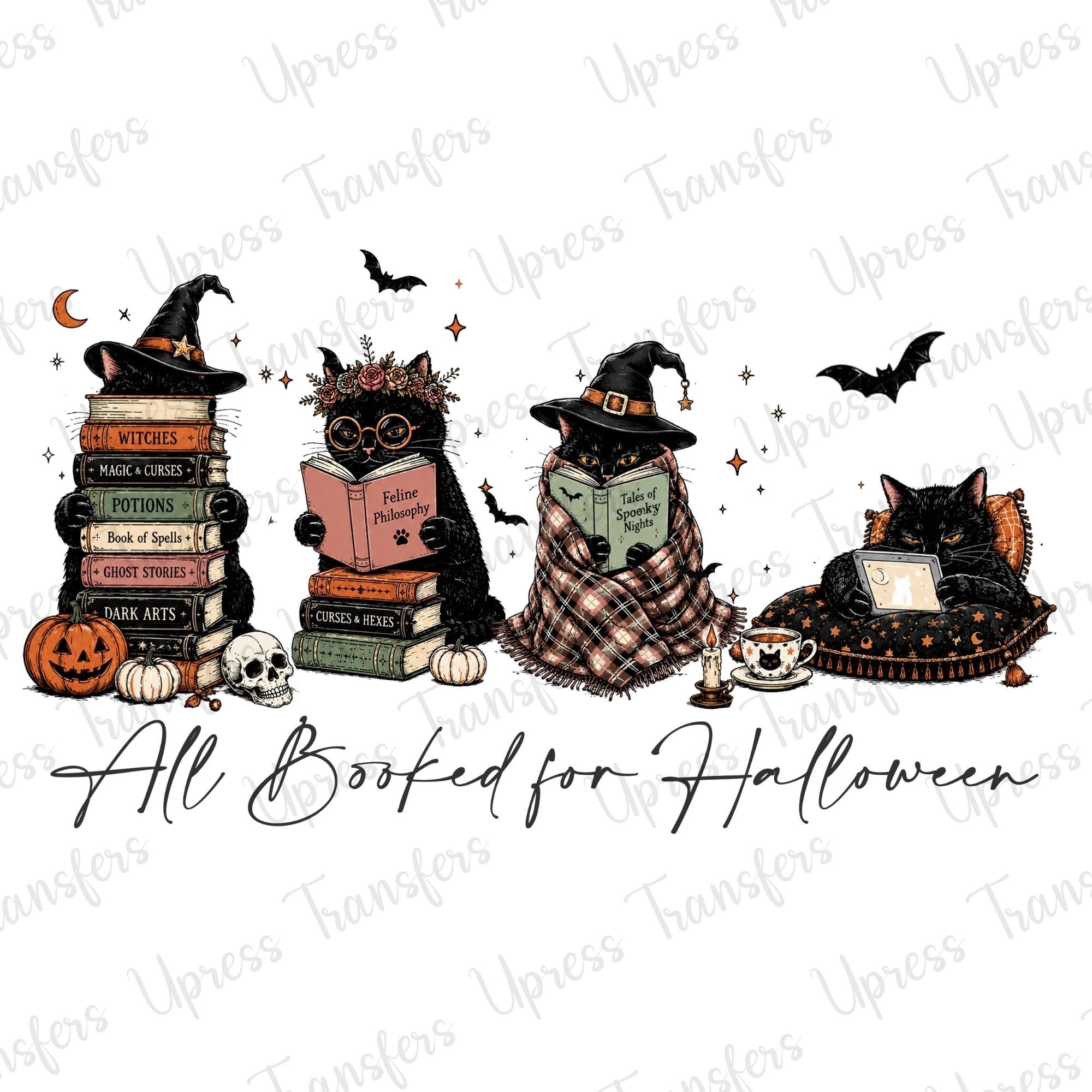 Booked For Halloween Cats