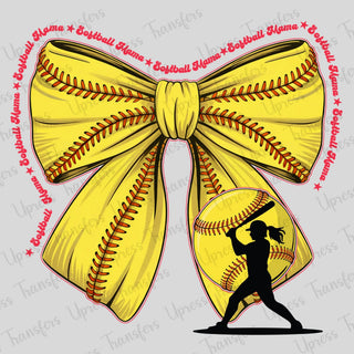 Bow Softball Girl
